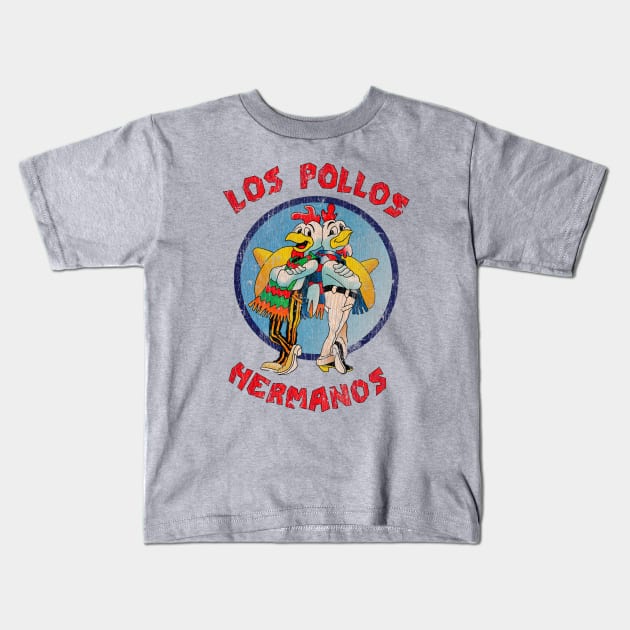 Distressed Los pollos hermanos Kids T-Shirt by OniSide